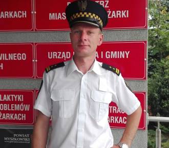 Pożegnanie Marcina Masyka, byłego komendatna Straży Miejskiej w Żarkach 