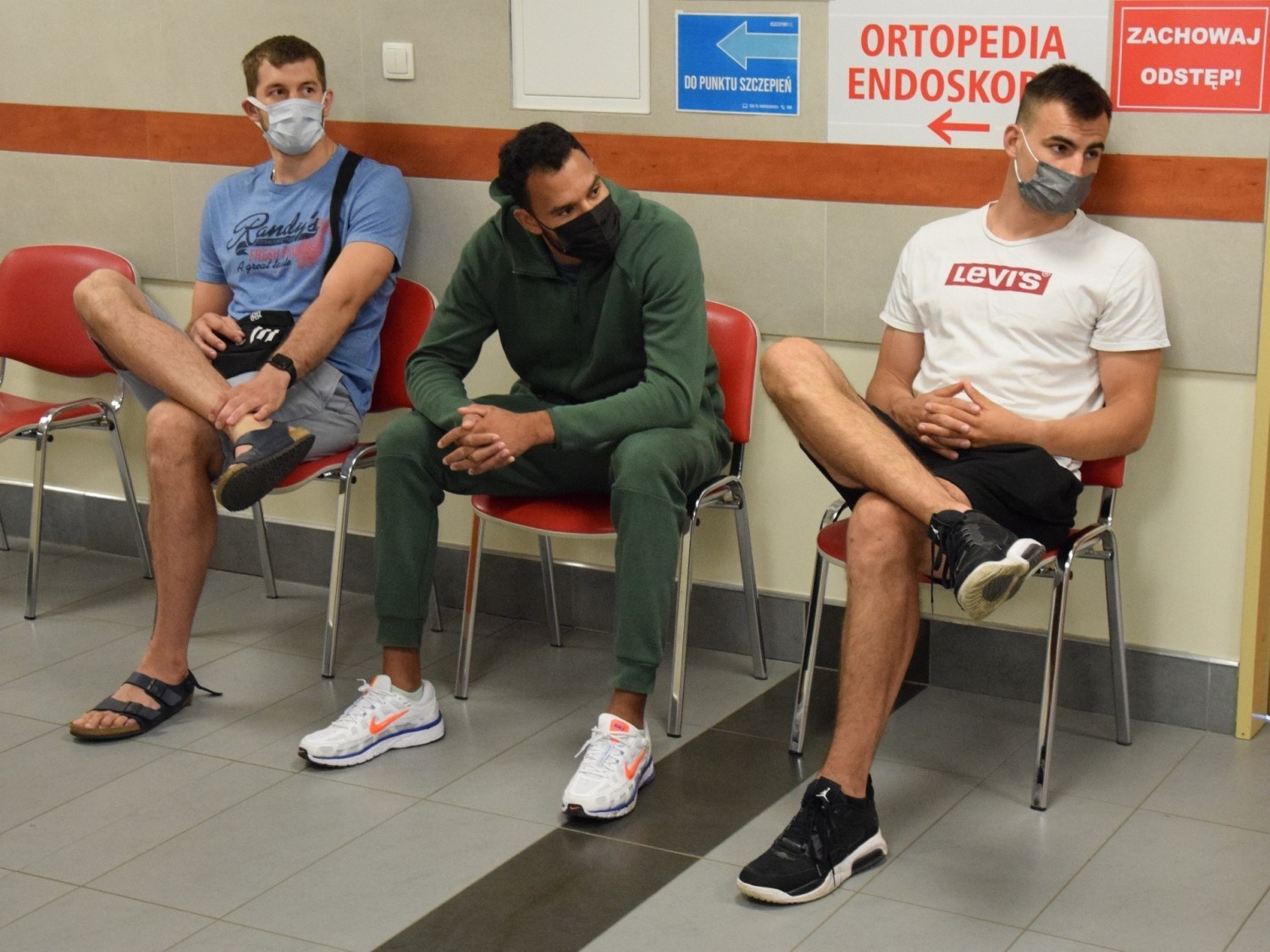 Koszykarze Enei Zastalu BC Zielona Góra w Centrum Medycznym Aldemed