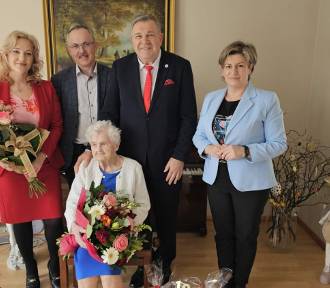 103. urodziny pani Elżbiety Szuttenberg ze Staniszewa w gminie Kartuzy 