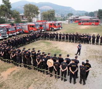  Wielkopolscy strażacy, w tym z Wolsztyna i Międzychodu już na wyspie Evia [ZDJĘCIA]