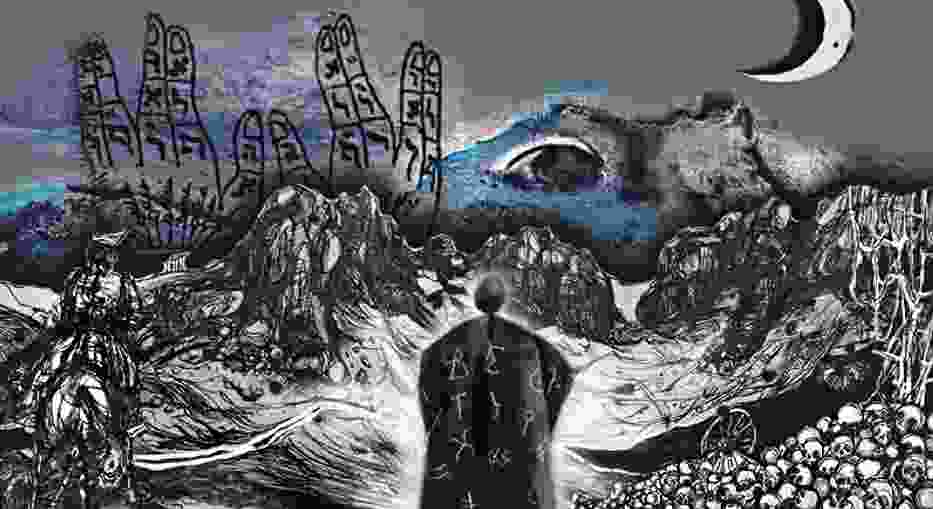 Mural nawiązujący do filmu "Rękopis znaleziony w Saragossie"