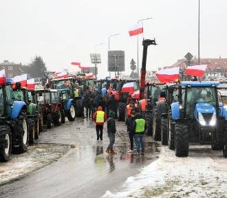 Protest rolników na terenie 11 powiatów w woj. lubelskim. Zobacz zdjęcia z Bogucina