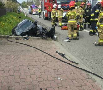 Wypadek na drodze do Jerzmanowic. Bardzo duże utrudnienia w ruchu