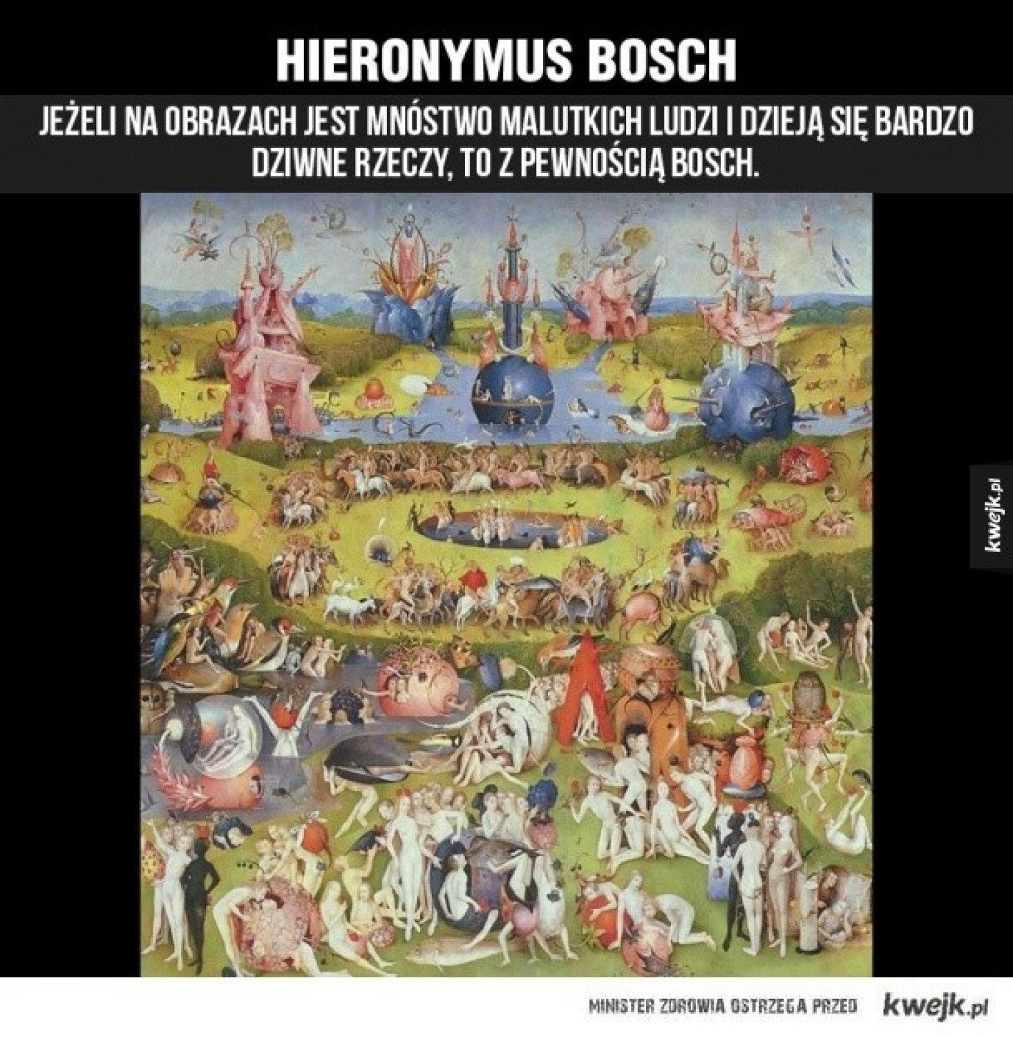 Hieronim Bosch(1450 - 1516) Niderlandzki malarz i rysownik przełomu późnego gotyku i wczesnego renesansu północnego, kontynuator stylu malarskiego ostatniej generacji prymitywistów flamandzkich