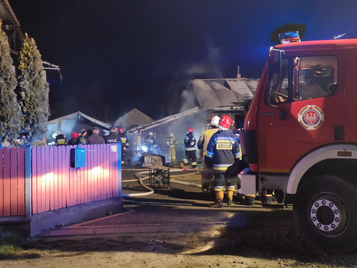 Akcja gaśnicza trwała przez kilka godzin