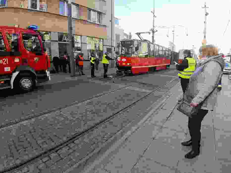 Wypadek na rynku w Katowicach