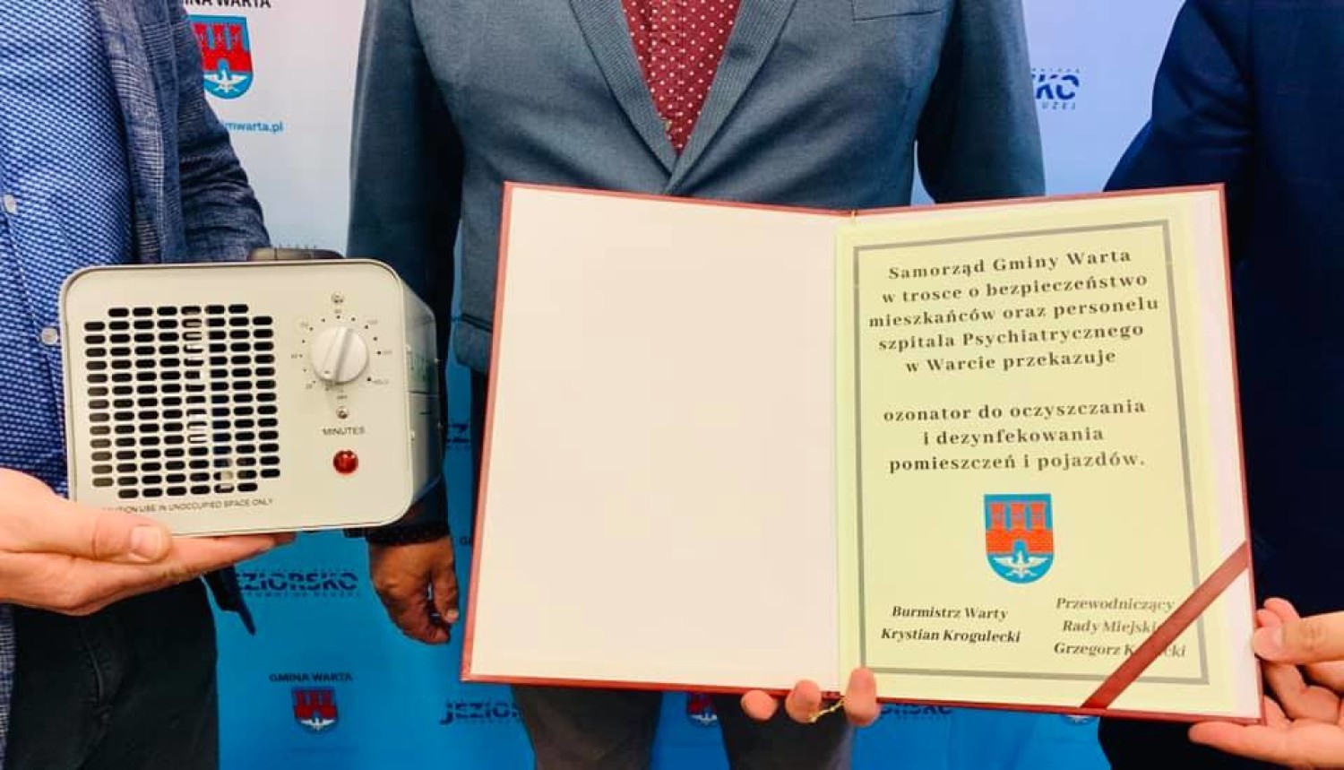 Ozonator do oczyszczania i dezynfekcji pomieszczeń dla szpitala