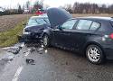 Wypadek w Porębie Wielkiej koło Oświęcimia. 18-latka za kierownicą i trzy samochody uszkodzone. Prawo jazdy miała tydzień