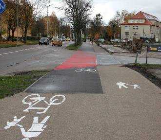 Rowerzyści doczekali się ścieżki przez całą ulicę Wojska Polskiego w Lęborku