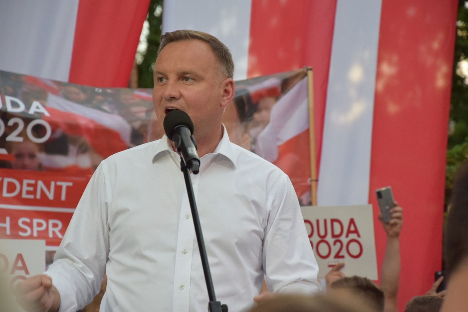 Wizyta Andrzeja Dudy, walczącego o reelekcję prezydenta, 2 lipca 2020 r