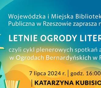 Letnie Ogrody Literackie 2024 w Ogrodach Bernardyńskich